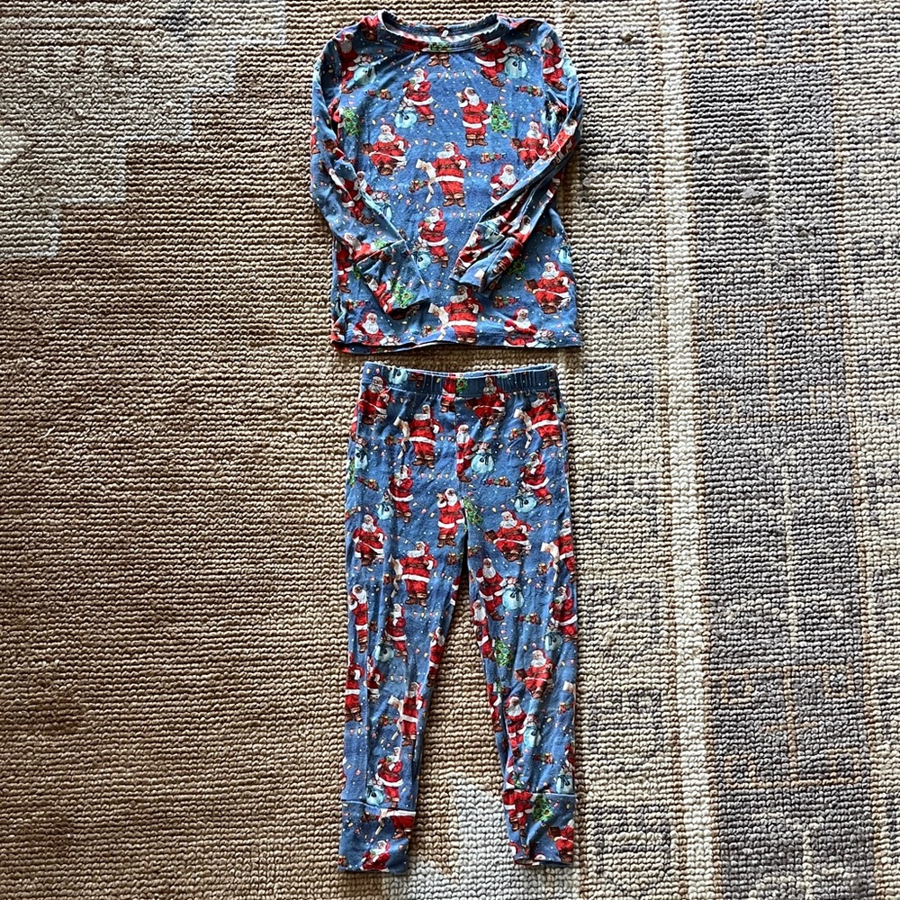 Posh Peanut Santa Christmas pajamas